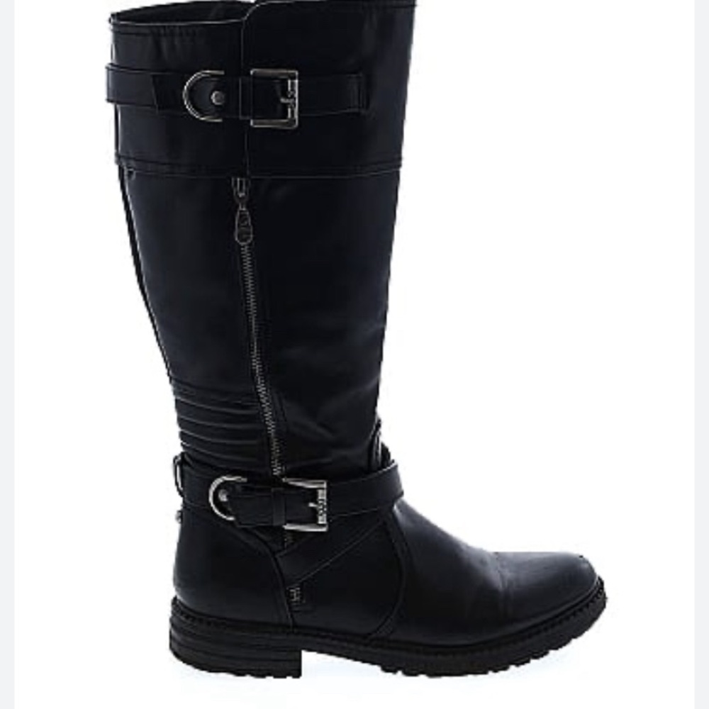 GBG Los Angeles Black Moto Boots - size 8M - New